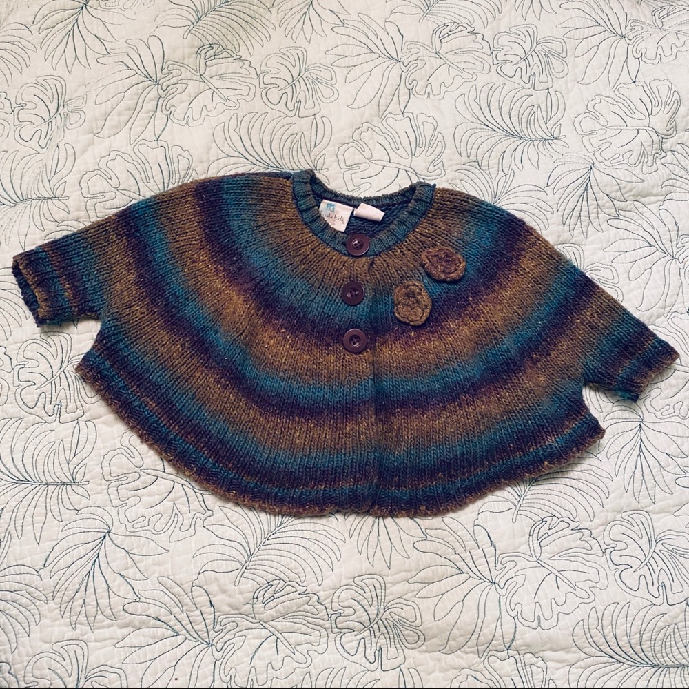Super cute poncho-like sweater for toddler